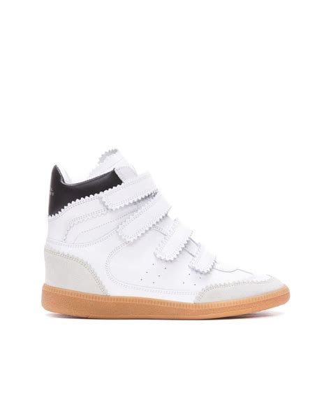 Bilsy leather sneakers in white .